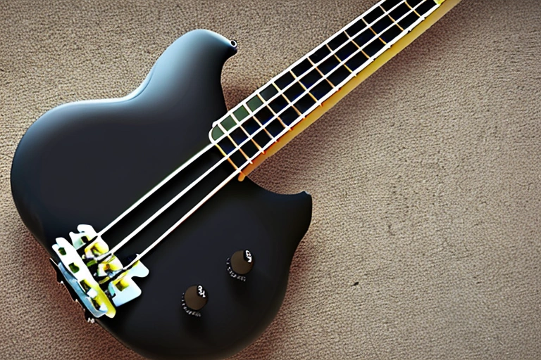bass guitar with low action