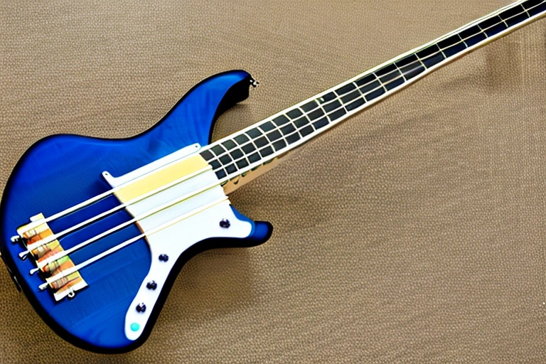 bass guitar with piezo pickup