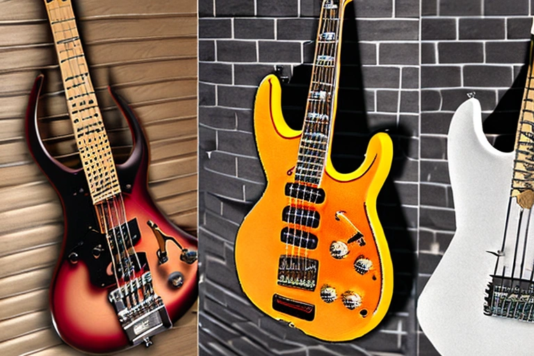 electric guitars with bass strings