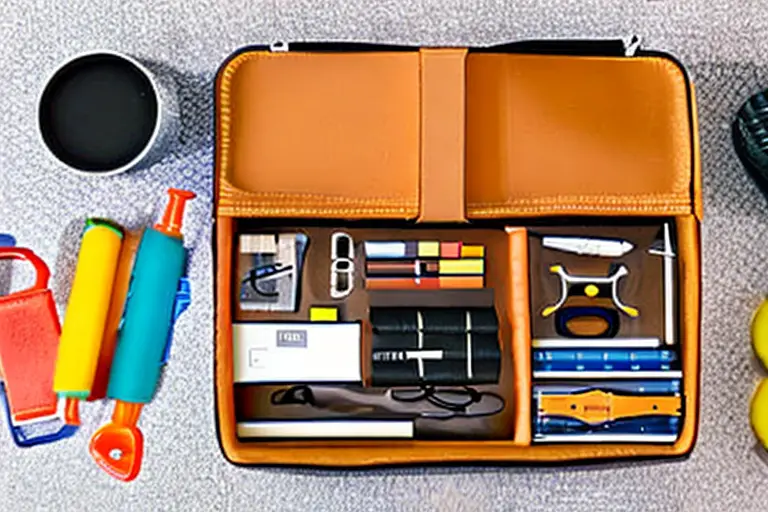 A toolkit filled with all the necessary supplies to complete a task.