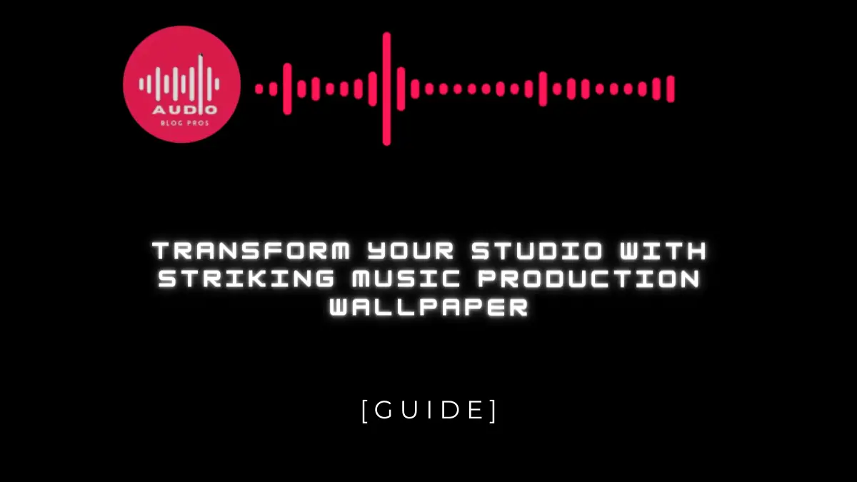 Transform Your Studio with Striking Music Production Wallpaper