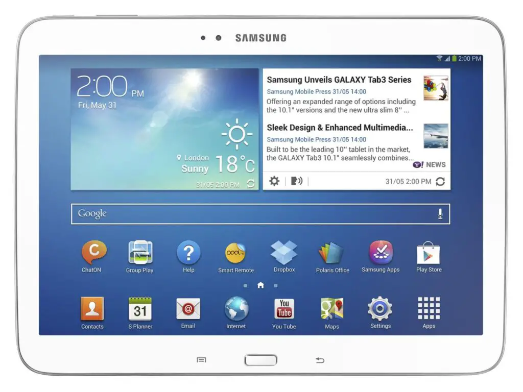 Samsung Galaxy Tab 3 10.1-inch Android Tablet - Image of Laptops for Music, Production laptop
